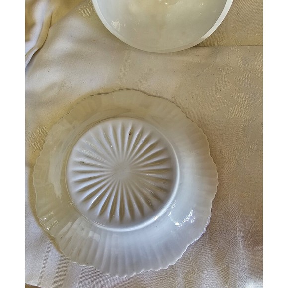 Hand Painted Ceramic Vintage Butter Or Cheese Holder Including Cloche - Picture 3 of 7